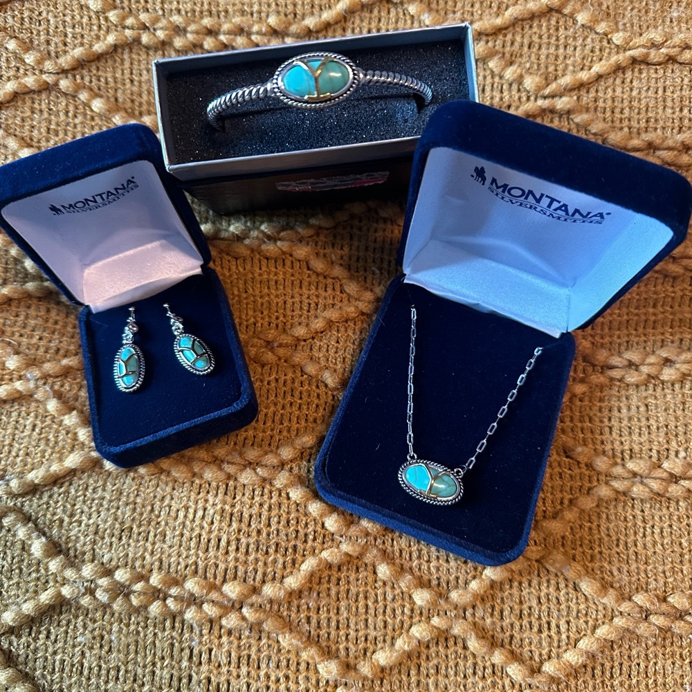 Montana Silversmith Yellowstone Turquoise set